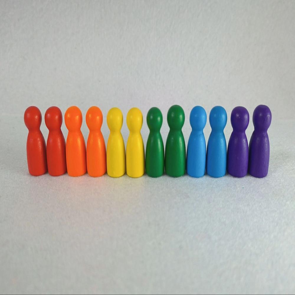 wooden Ludo Pawns