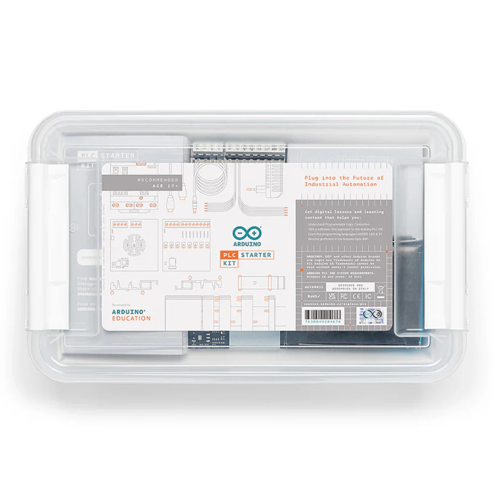 Official Arduino Opta WiFi PLC Starter Kit Build Industrial Automation Projects with Arduino Opta WiFi & Integrated Cloud Connectivity