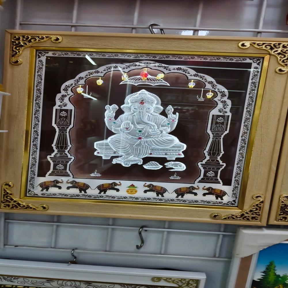 Radha Krishna silver frame
