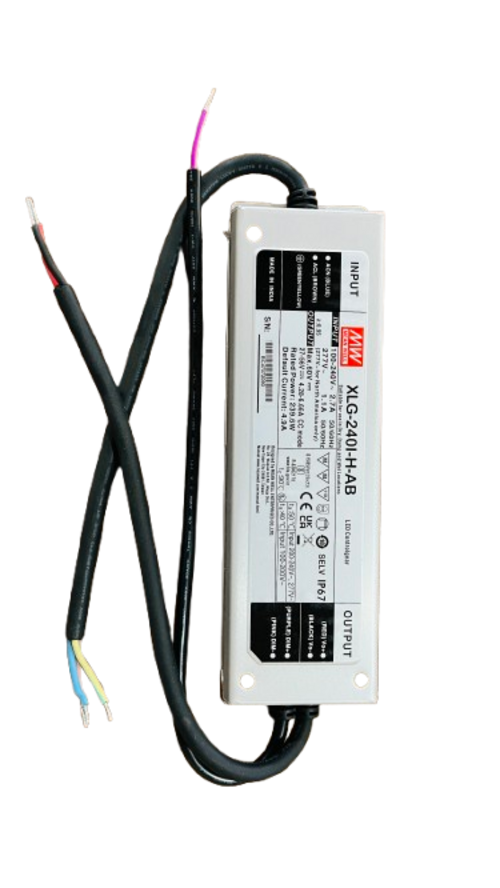 Mean Well XLG-240-H-AB is a 240W constant current LED driver