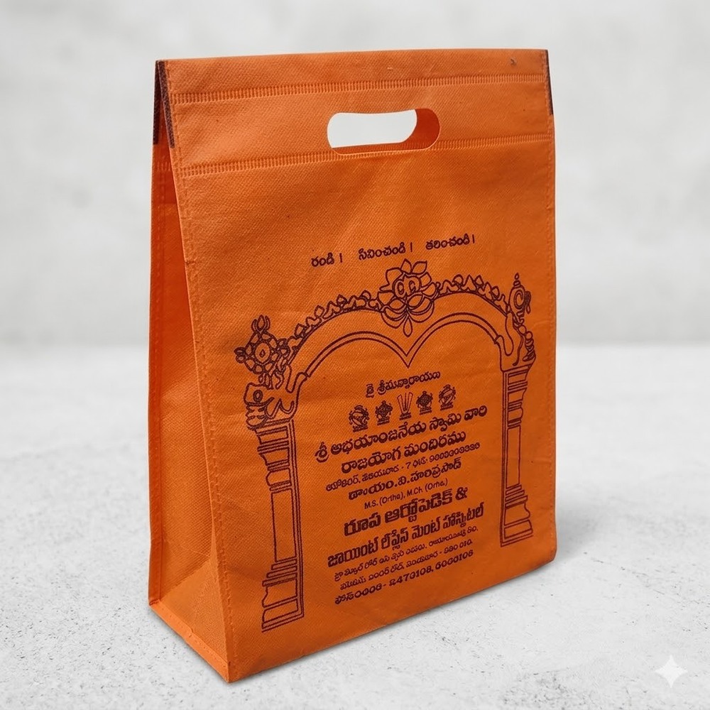 Non-Woven Temple Prasaram Bags