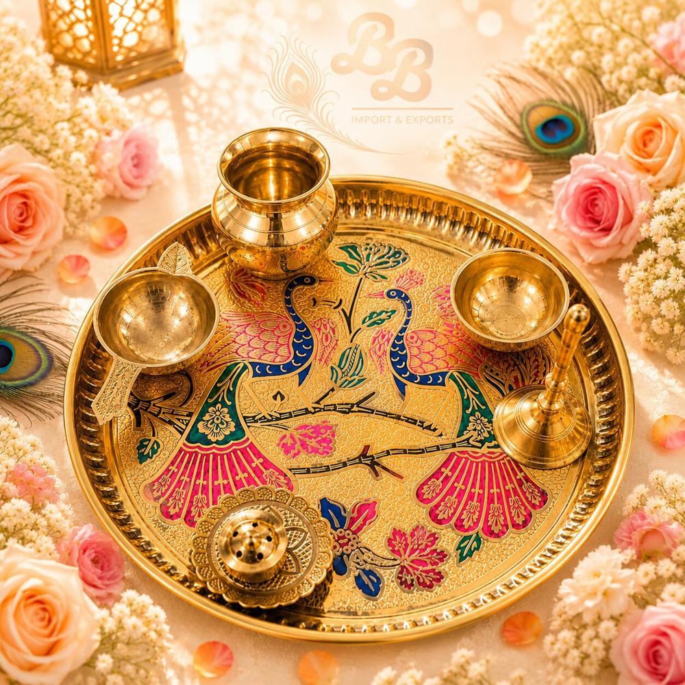 Peacock Pooja Thali