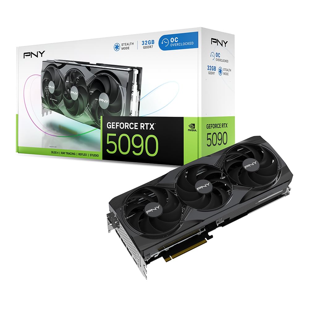 Pny Nvidia Geforce Rtx 5090 Oc Triple Fan Graphics Card - Color: Black