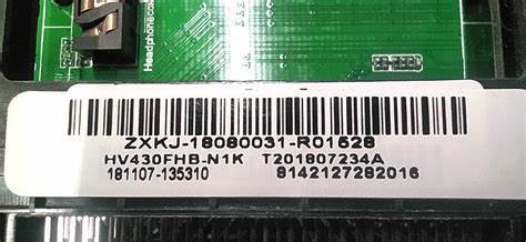 BOE 43 Inch 4K UHD N1K LED TV Panel - A-Grade IPS/LCD, 350 Nits Brightness, Narrow Bezel, Anti-Glare