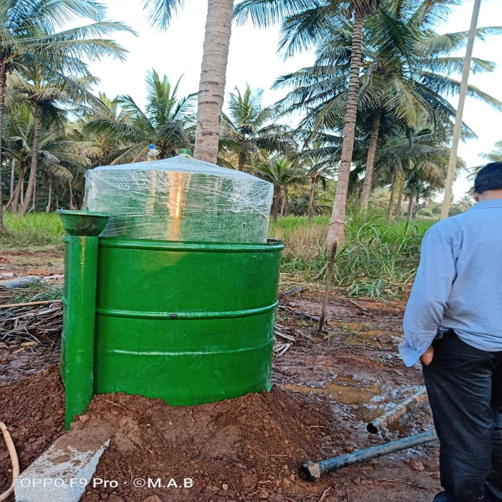 1.5 cubic meter Portable Domestic Biogas Plant
