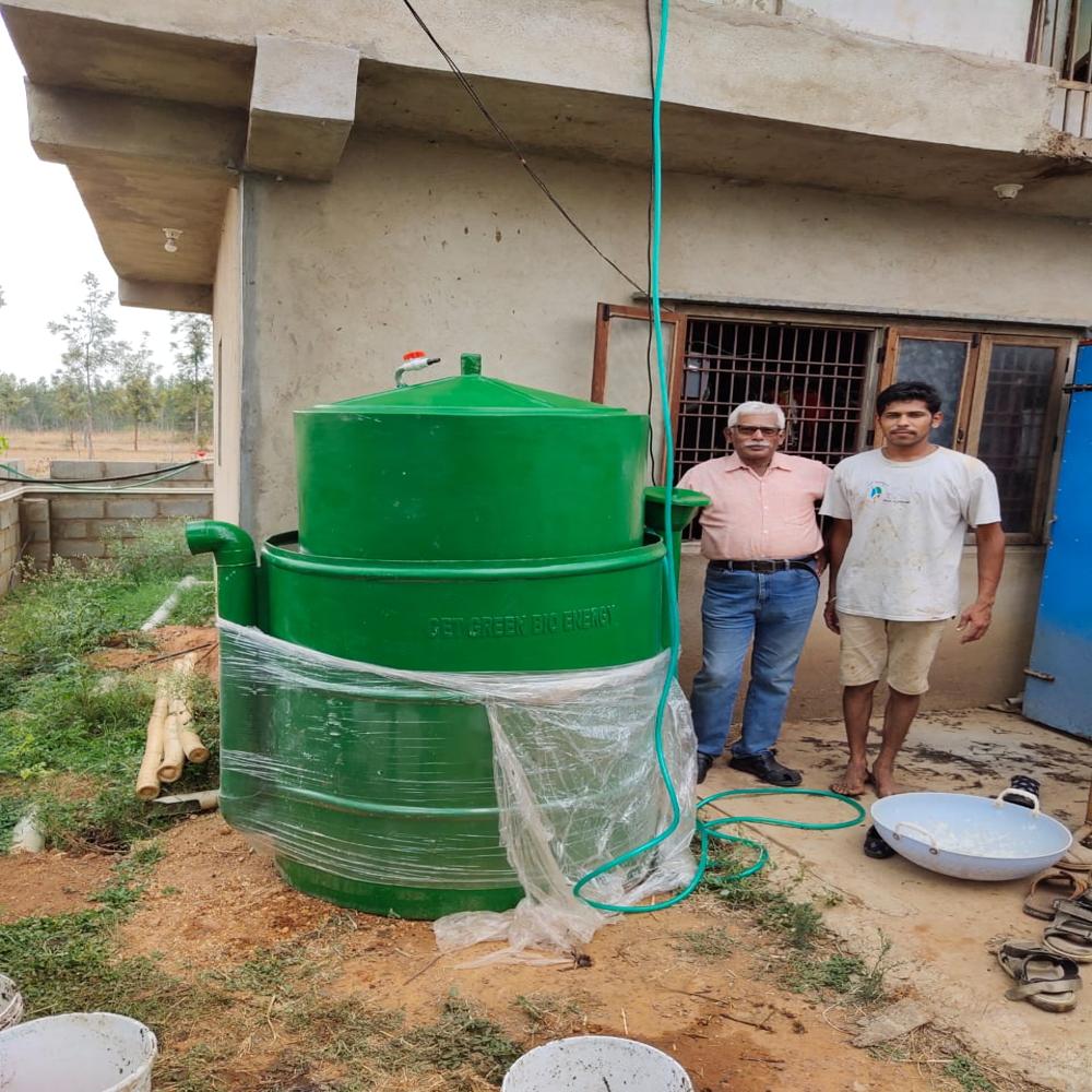 1.5 cubic meter Portable Domestic Biogas Plant