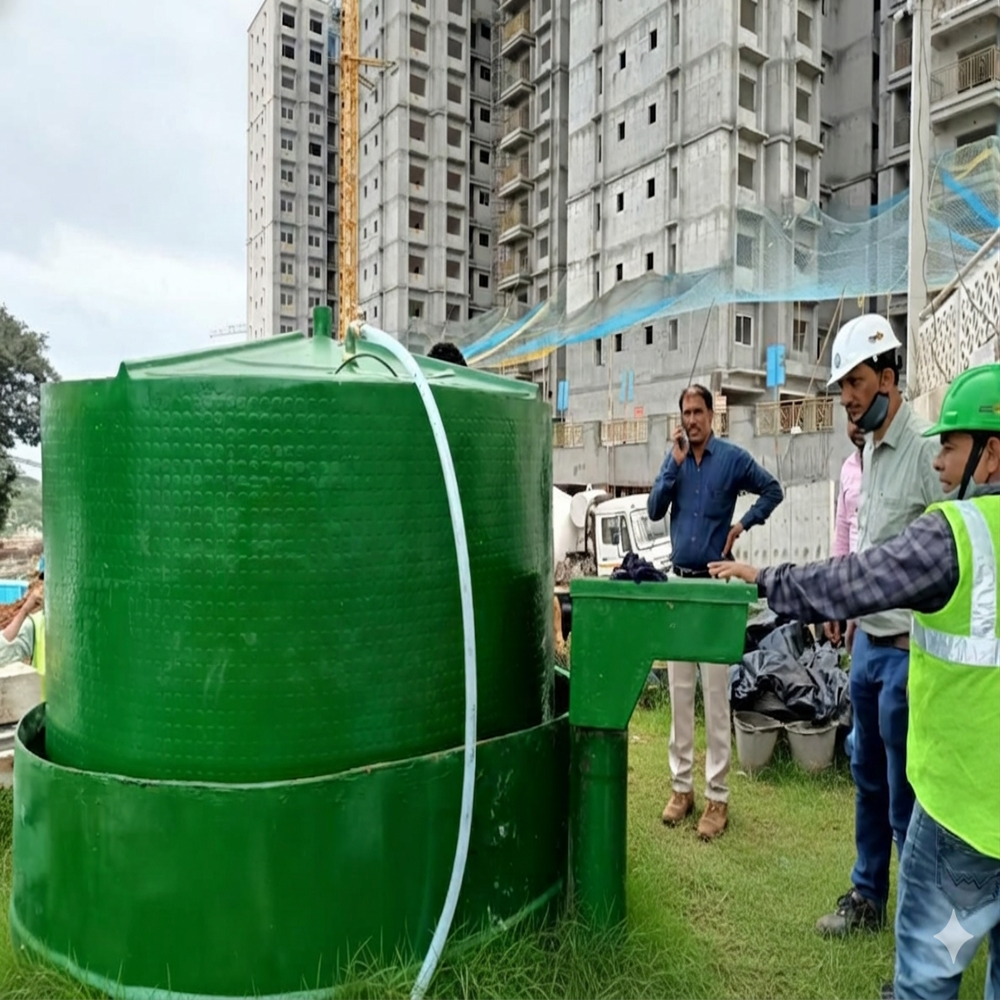 12 cubic meter FRP biogas plant for Hotel, resorts, industries and Institutions