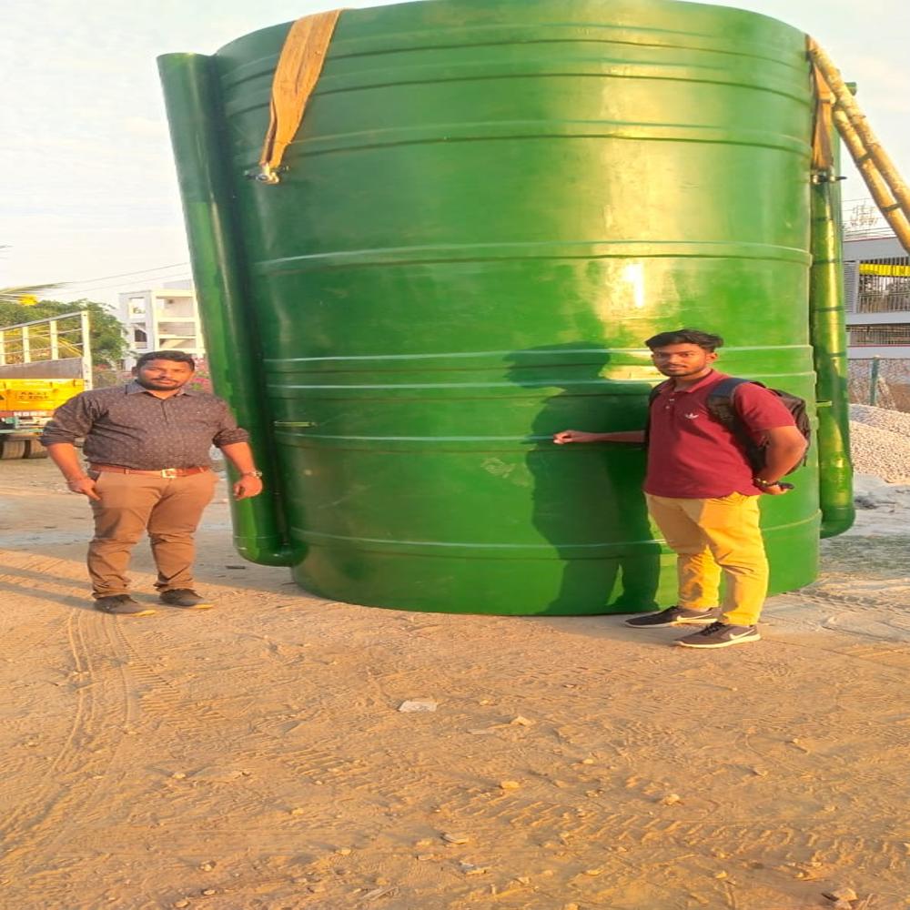 12 cubic meter FRP biogas plant for Hotel, resorts, industries and Institutions