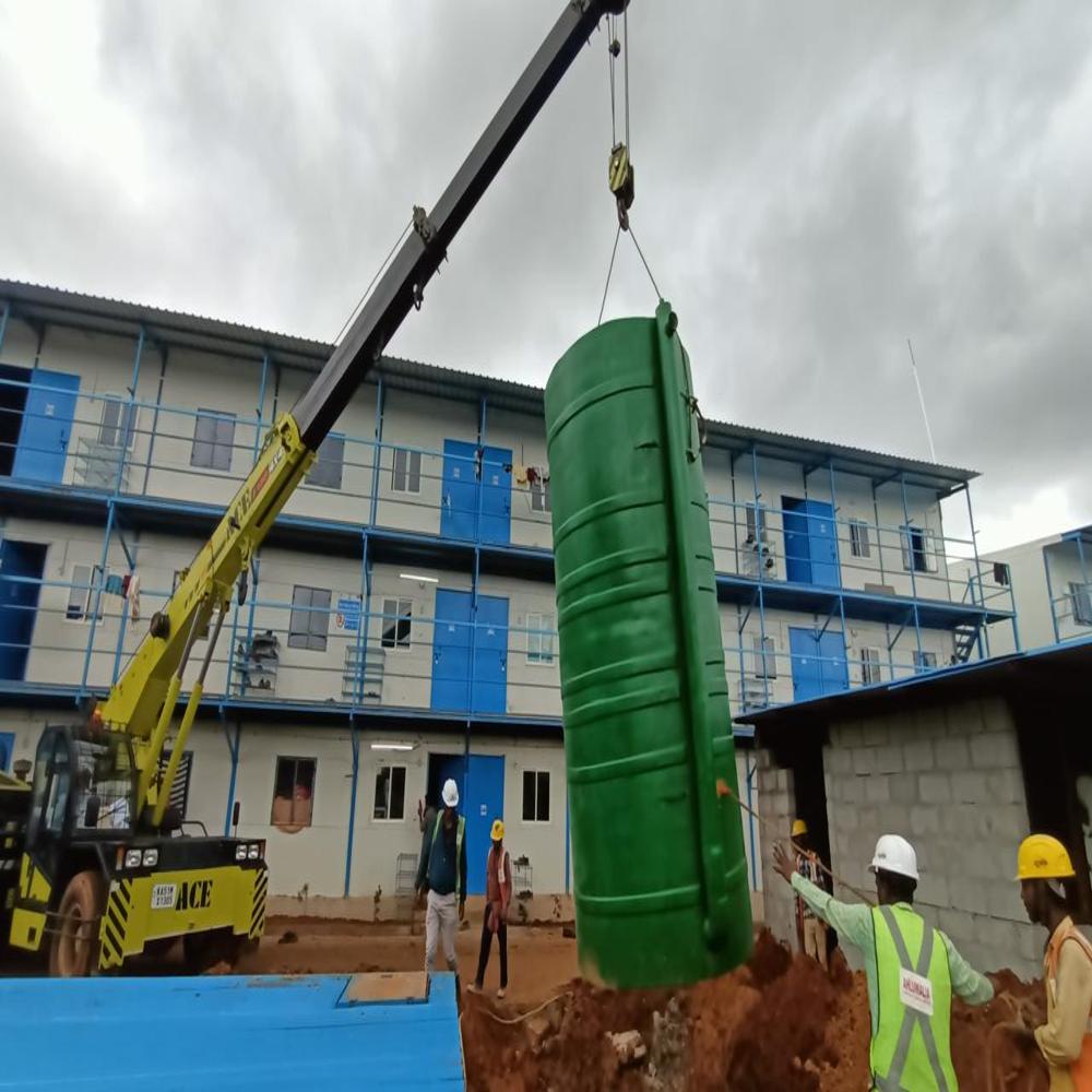 12 cubic meter FRP biogas plant for Hotel, resorts, industries and Institutions