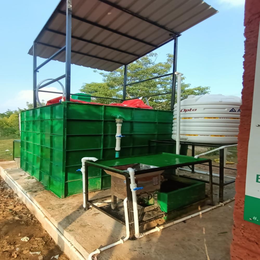 20 cubic meter biogas plant for 160 kgs food waste