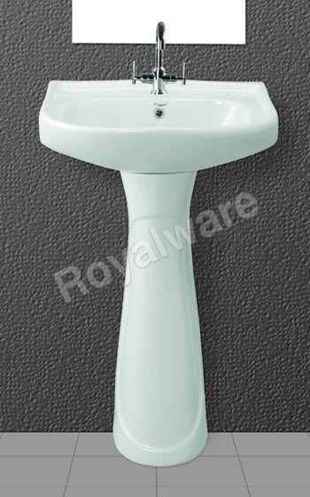 White Repose Pedestal Wash Basin