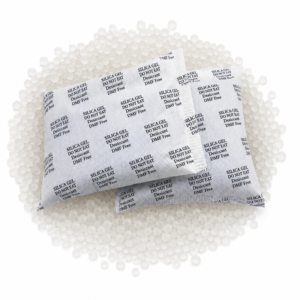 Silicagel White Beads 200 & 250 Gm Pouch