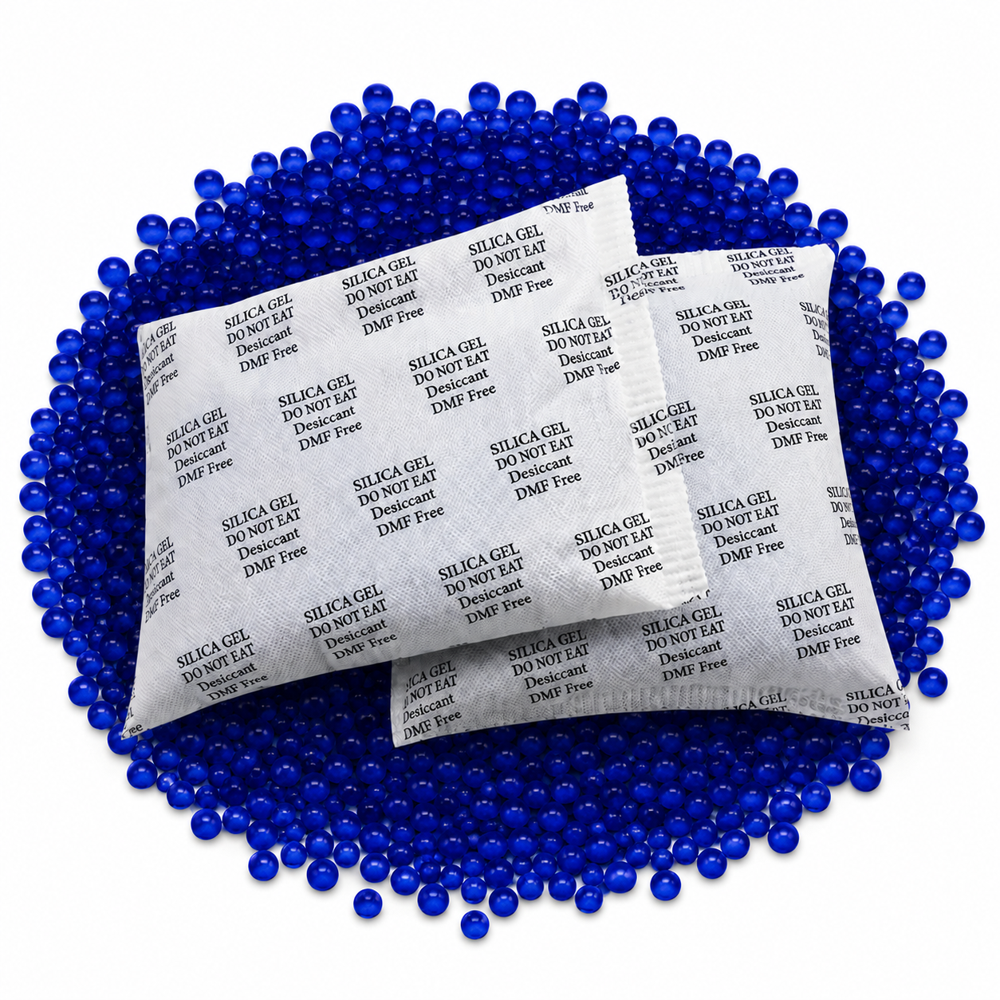 Silicagel Blue Beads 200 & 250 Gm Pouch