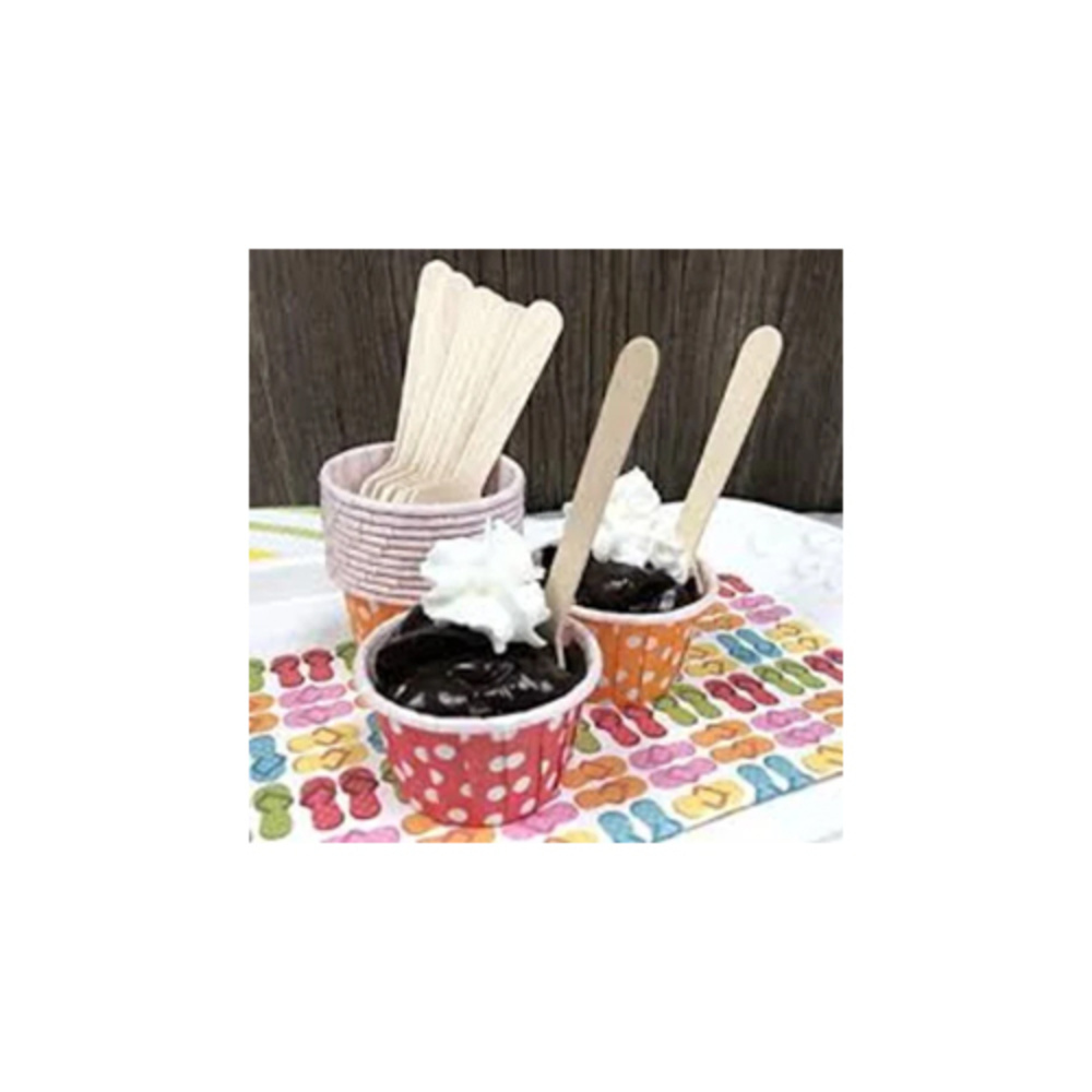 Wooden Ice Cream Disposable  Spoon