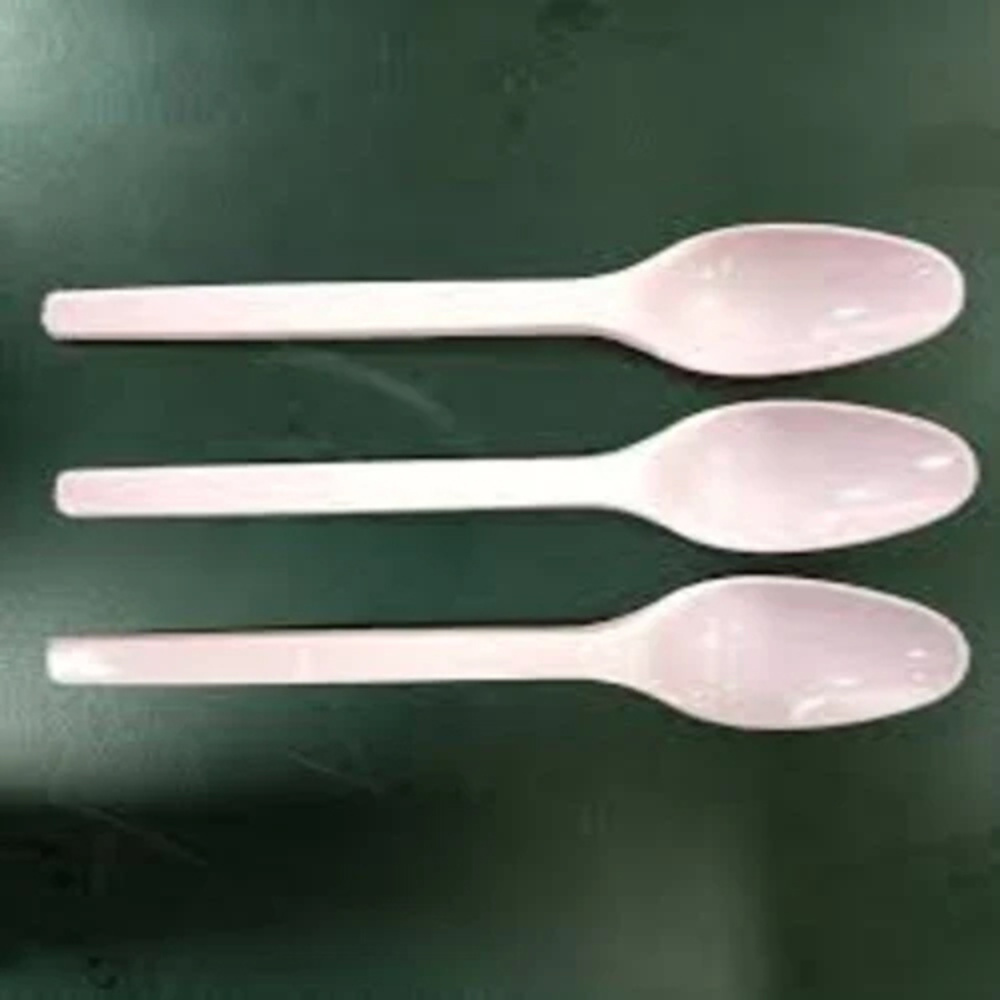 White Disposable Plastic Spoon