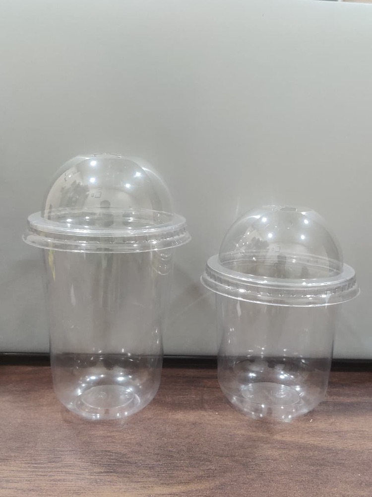 Disposable u shap pet glass