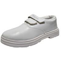 Double Velcro Belly Shoes - Synthetic Leather, Sizes 5-10, Black | Splash Resistant, Breathable, Comfortable Eva Foam Insole