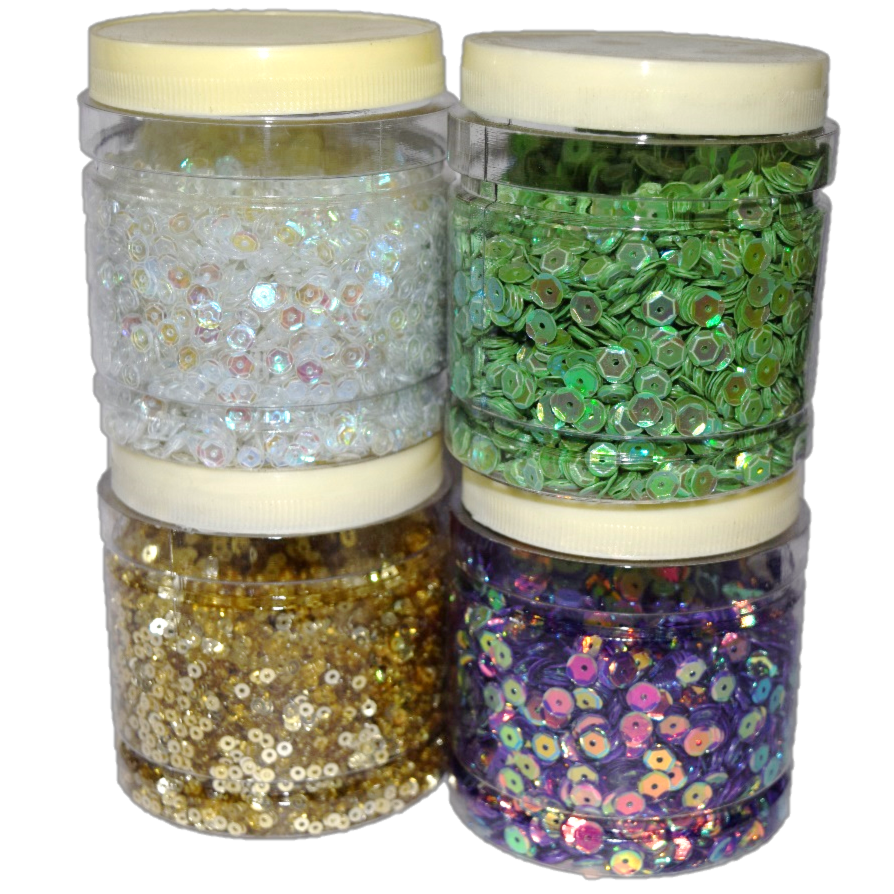 France Cut Sequins - Color: Pink