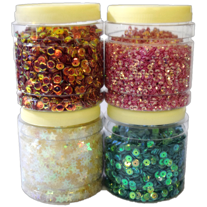 Plastic Ring Sequins - Color: Different Available