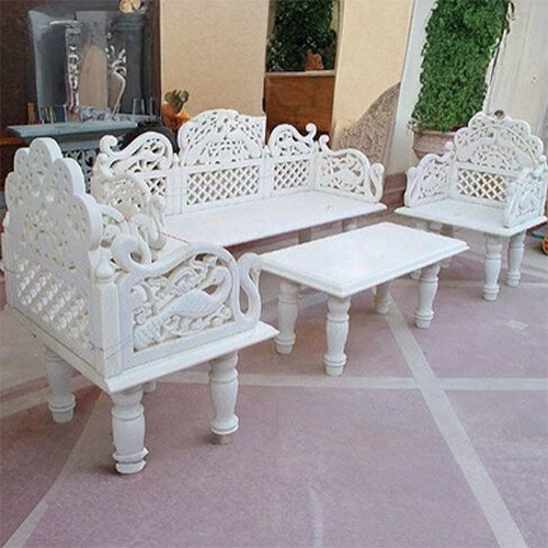 Marble Garden Bench