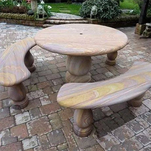 Marble Garden Bench