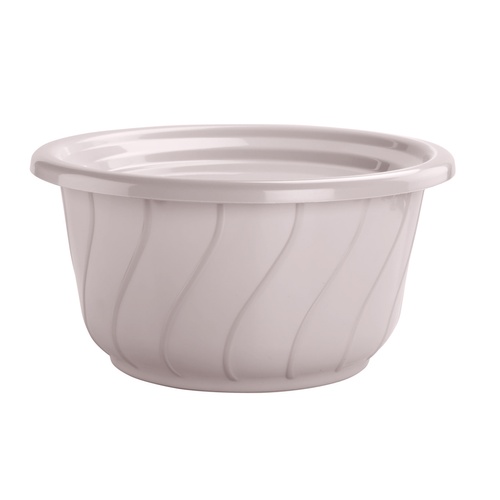 Spiral Tub With Lid 15.50 Ltrs - Color: Crystal Ivory