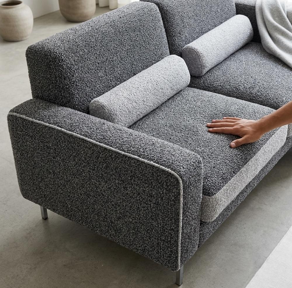 Boucle Sofa Fabric - Attributes: Washable