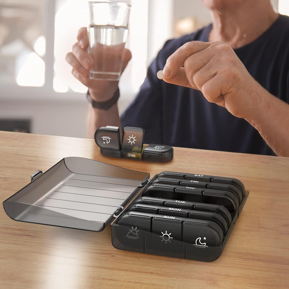 Pill Organizer Box 3 Times a Day  Weekly Medicine Organizer 7 Day
