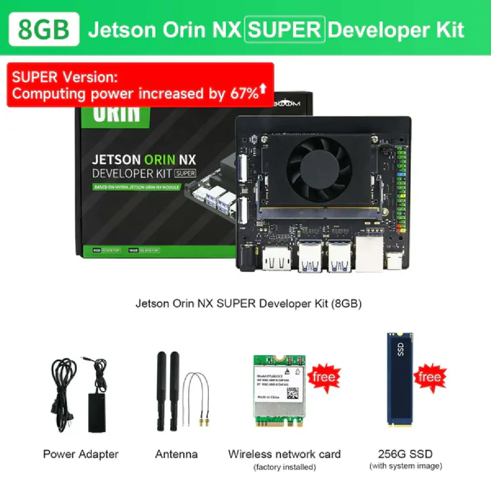 Yahboom Jetson Orin NX SUPER Developer Kit 8GB/16GB RAM (RS9435)
