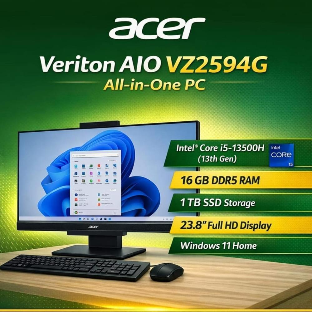 acer Professional All in One, Core i5-13500H,(16GB RAM 5200 MT/s 1TB NVME 