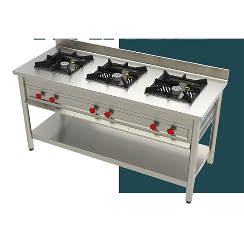 Three Burner Indian Cooking Range