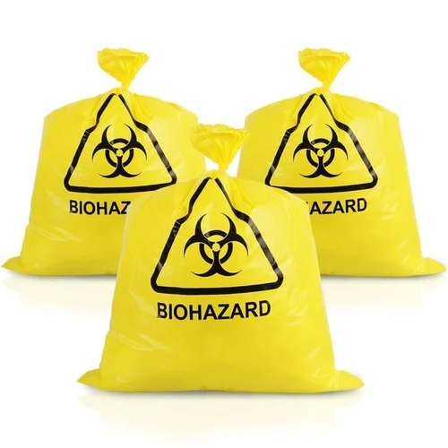 Garbage Bag Yellow Large Printed