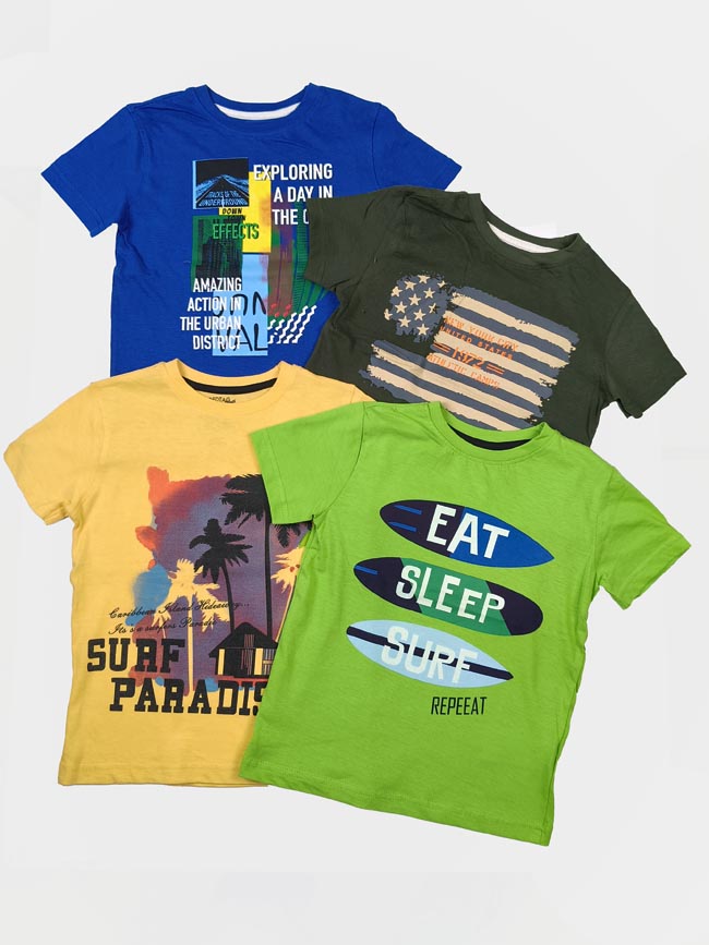 B16630 | REDTAG Boys Printed T-Shirts Assorted