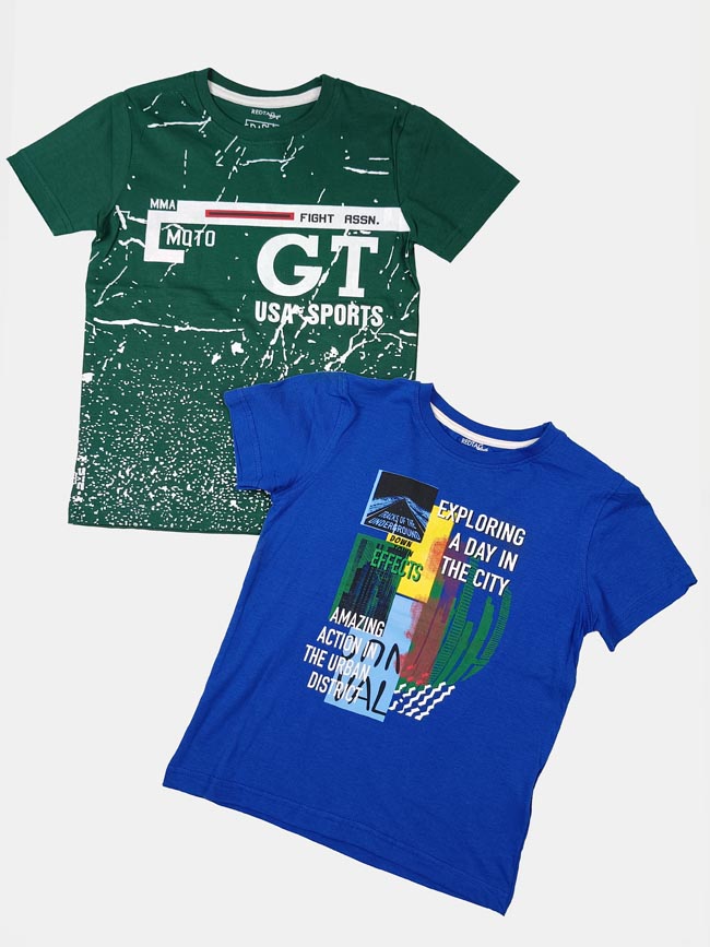 B16630 | REDTAG Boys Printed T-Shirts Assorted