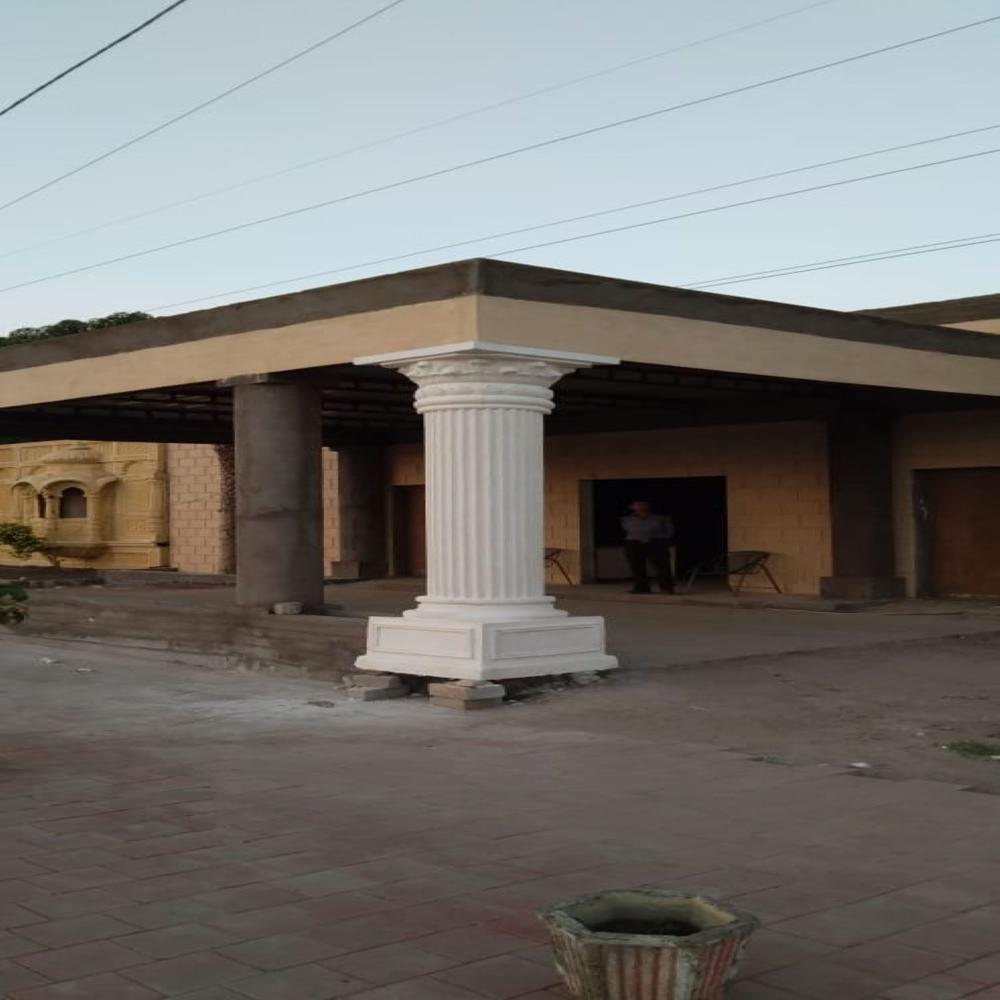 White GRC Column