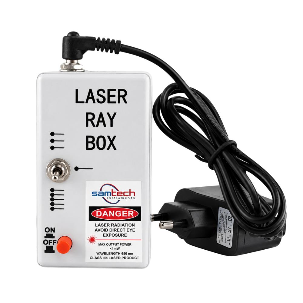 Laser Ray Box With Adapter - Color: White