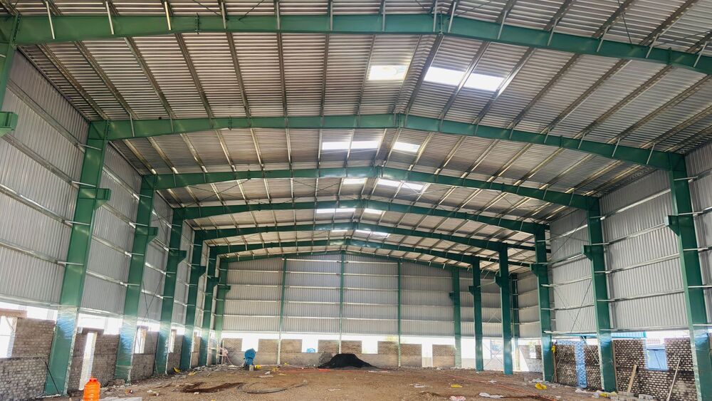 औद्योगिक शेड का आरसीसी और सिविल निर्माण