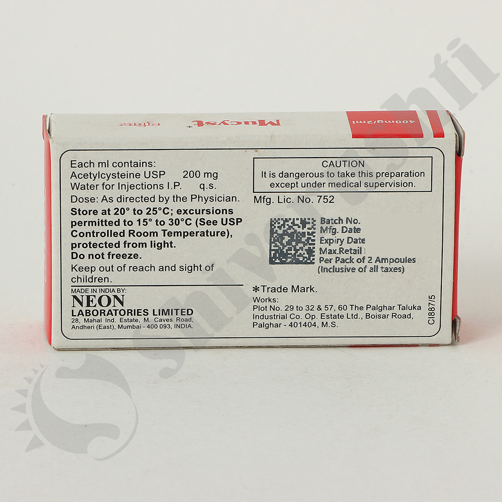 MUCYST 400MG/2ML
