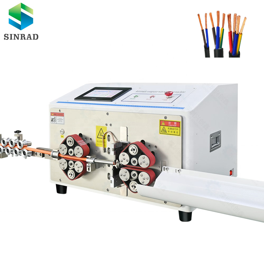Automatic Multi-Core Sheathed Cable Stripping and Cutting Machine Power Cord Processing Equipment Belt Feeding