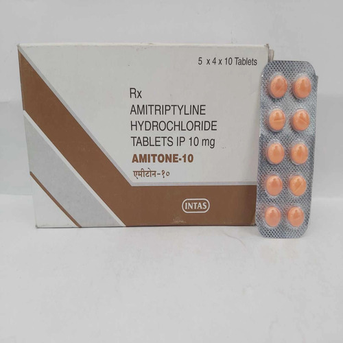 Amitone Amitriptyline 10mg Tablet, Antidepressant & Neuropathic Pain Treatment Medicine