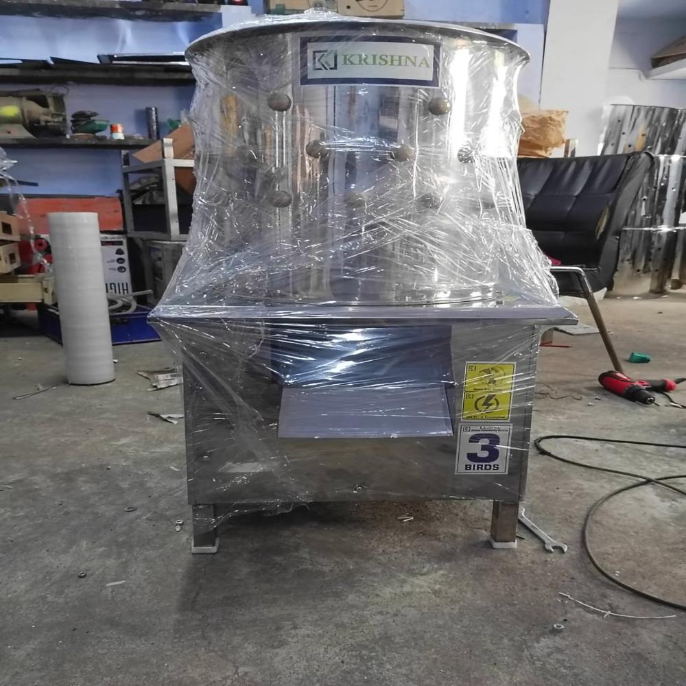 3 Bird Chicken Feather Cleaning Machine - Automation Grade: Semi-automatic