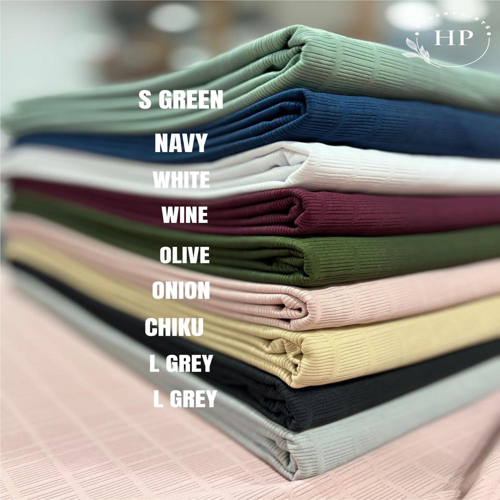 DHURANDHAR 200 GSM Structured Knit Polyester Lycra Fabric for T-Shirts & Co-Ord Sets