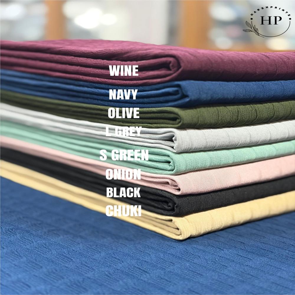 FIREBALL 200 GSM Structured Knit Polyester Lycra Fabric for T-Shirts & Co-Ord Sets