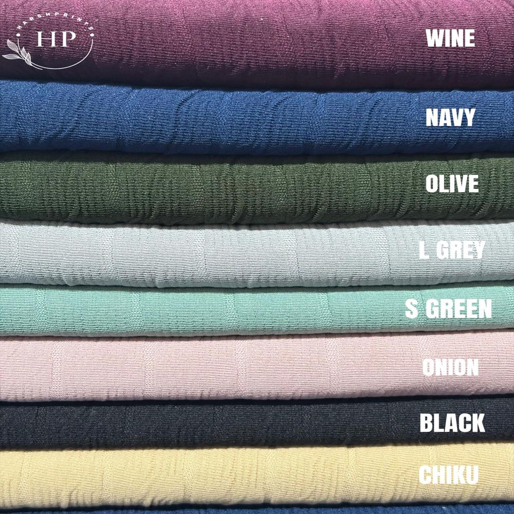FIREBALL 200 GSM Structured Knit Polyester Lycra Fabric for T-Shirts & Co-Ord Sets