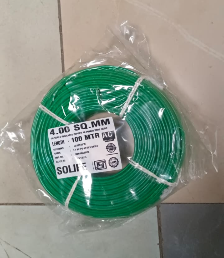 Earthing Green Cable 4 SQMM