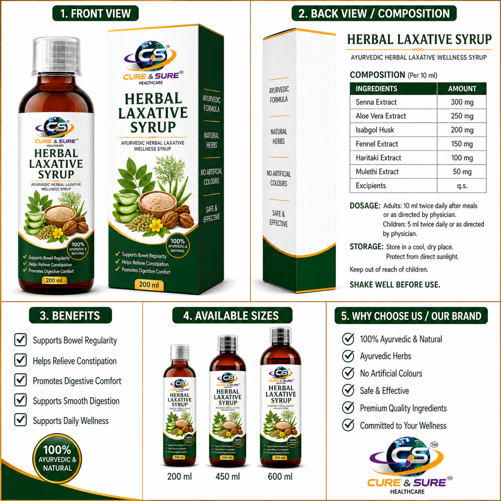 Ayurvedic Herbal Laxative Syrup Third Party Manufacturing - Age Group: For Adults