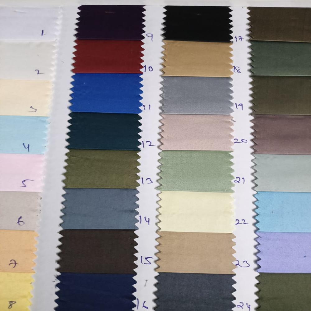 POLYCOTTON SATIN SHIRTING FABRIC 36