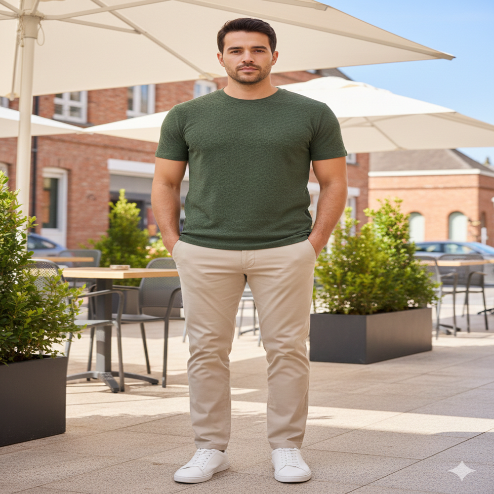 Fugly Structured Knit 190 GSM Polyester Lycra Fabric for T-Shirts & Co-Ord Sets