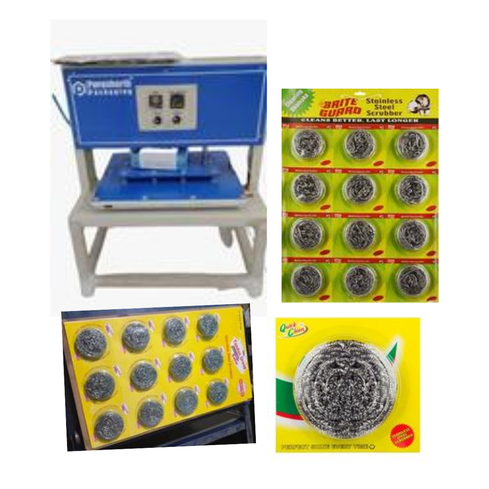 Pneumatic Blister Packaging Machine - Application: Scrubber Packing