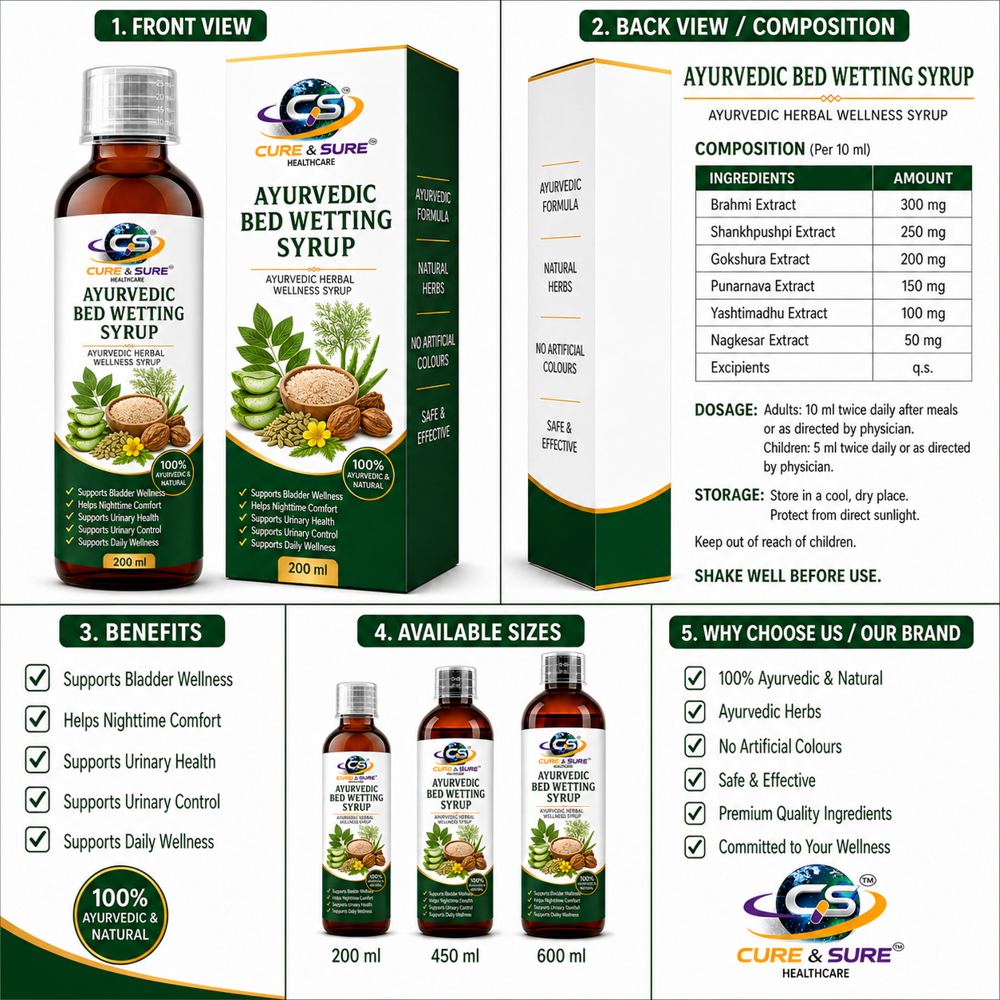 Ayurvedic Bed Wetting Syrup Third Party Manufacturing